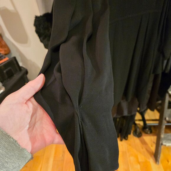 NWOT Victoria Beckham Black Deep V Mini  Dress Size - Picture 10 of 10